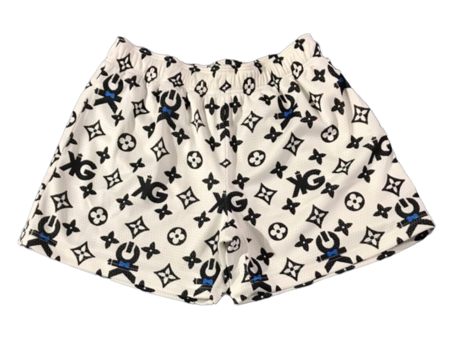 KGNY monogram mesh shorts